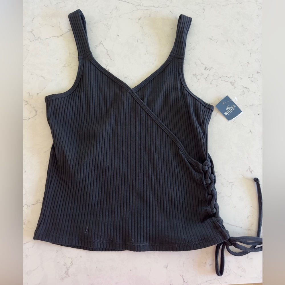 Hollister Tank Blouse Lace Up